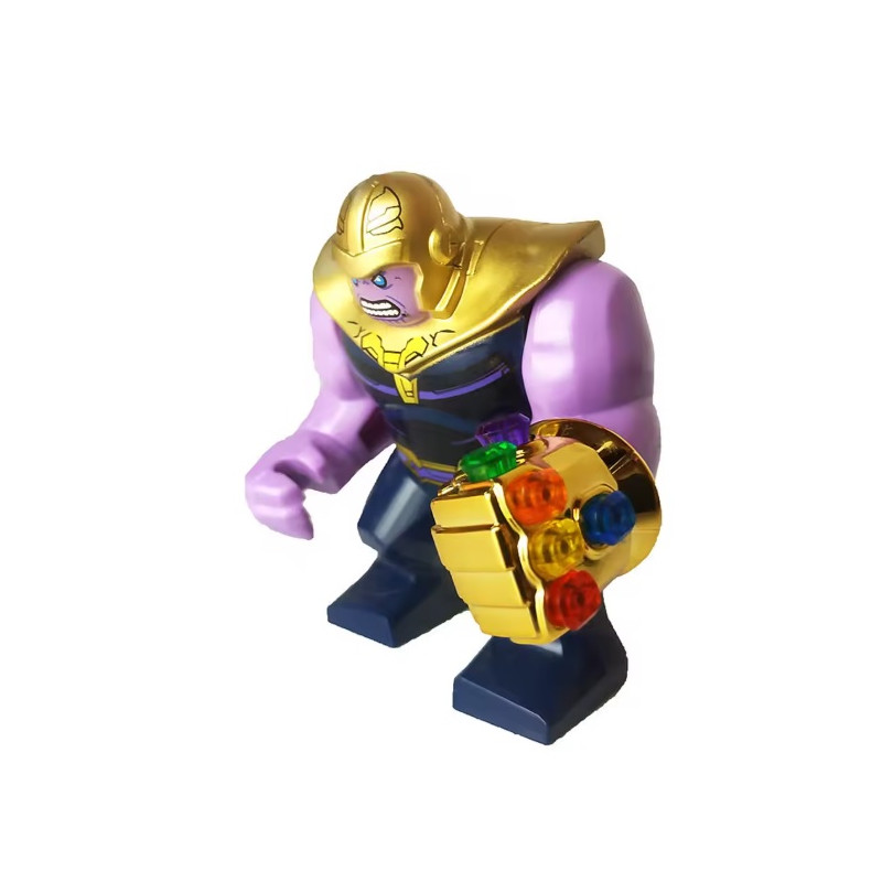 LEGO Thanos Minifigure with Gauntlet and 6 Infinity Stones from Infinity War - boutique geek - Cadeau Geek