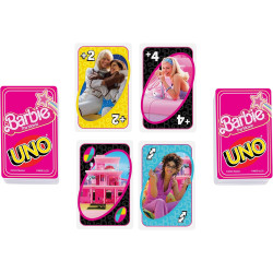 Barbie Le Film - Uno Jeu De Cartes Familial, avec Règle Spéciale « Trop Jouée »