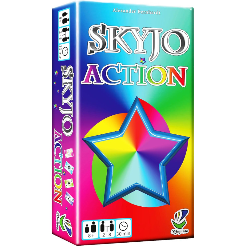 SKYJO Action, de Magilano - Le Jeu de Cartes passionnant pour des soirées de Jeu Amusantes - boutique geek - Cadeau Geek