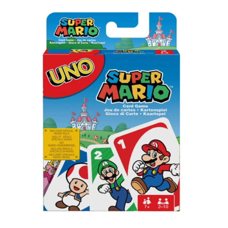 UNO Super Mario Jeu de cartes - boutique geek - Cadeau Geek