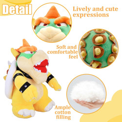 Peluche Bowser Super Mario - boutique geek - Cadeau Geek