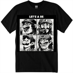 T-Shirt Mario Let's a Be