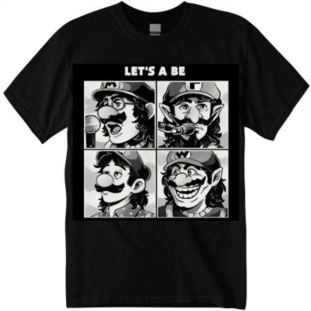 T-Shirt Mario Let's a Be