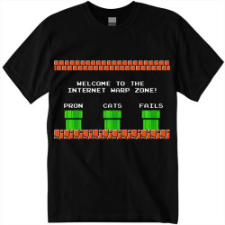 T-Shirt Warp Zone Mario