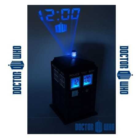 Reveil Tardis Dr Who projection