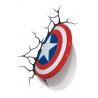 Marvel Comics lampe 3D LED Captain America Shield