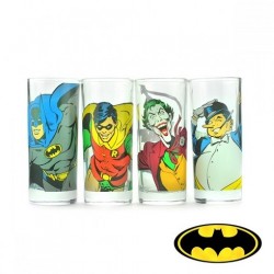 Set de 4 Verres Batman personnages