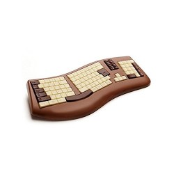 Clavier de PC en chocolat