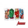 Set 4 verres Héros Avengers