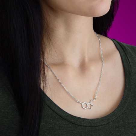 Collier molécule en argent