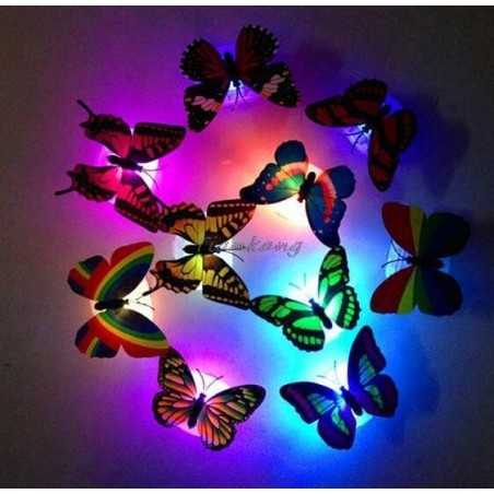 Papillon lumineux murale