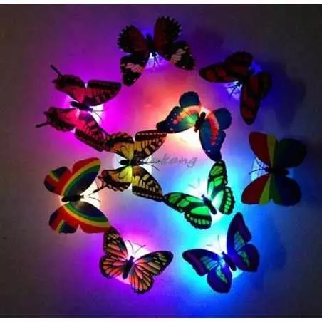 Papillon lumineux murale