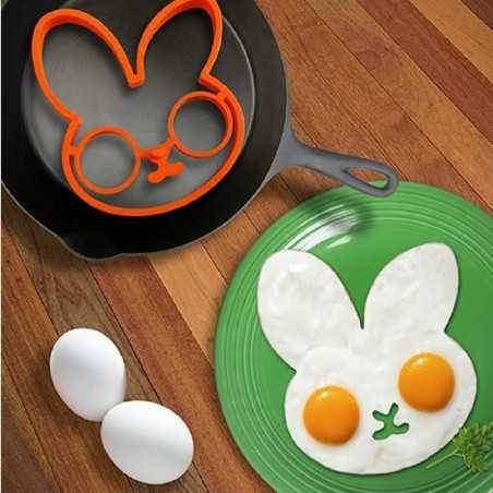 Moule à oeufs et pancakes lapin - boutique geek - Cadeau Geek