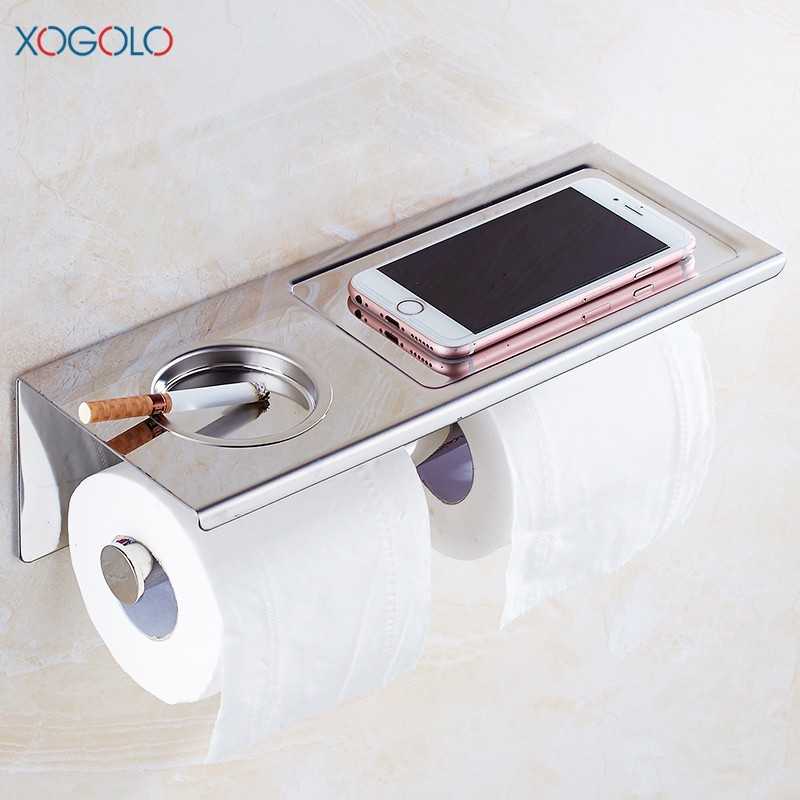 Distributeur de papier toilette support smartphone