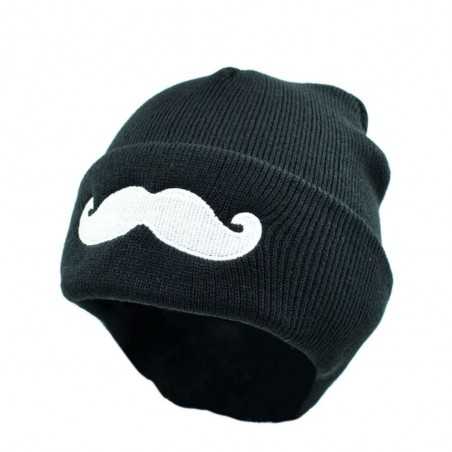 Bonnet moustache geek - boutique geek - Cadeau Geek