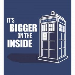 Rideau de douche Doctor Who Tardis Bigger Inside