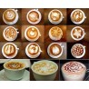 Pochoirs créatifs Barista pour cappuccino