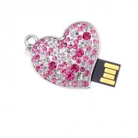 Clé usb Coeur rouge bijoux - boutique geek - Cadeau Geek