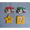 8 dessous de verres feutres Retro Mario