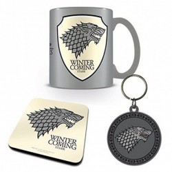 Set Game Of Thrones Stark Mug pote-clés sous verres