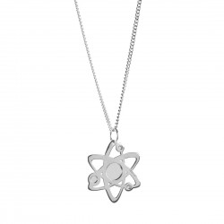 Collier argent Atome 