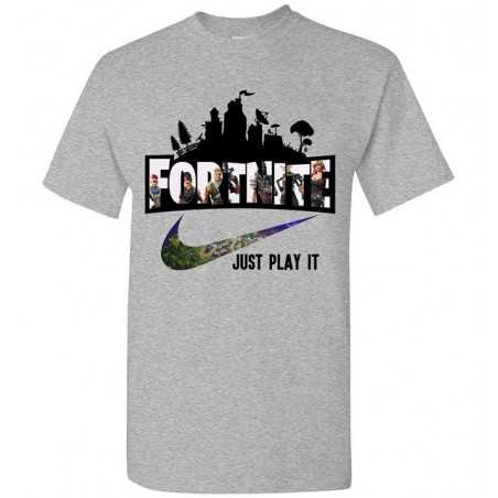 T-Shirt Fortnite just play it