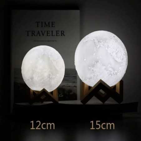 Lampe veilleuse Lune Multicolore - boutique geek - Cadeau Geek