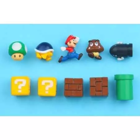 Lot 10 Aimants Frigo Super Mario 3D - boutique geek - Cadeau Geek