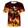 T-Shirt God Of War Kratos Enflammé
